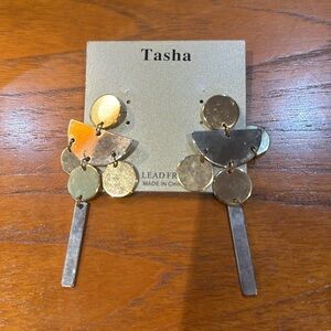 Tasha Geometric Drop Earrings - $8